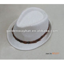 Chapéu alto de moda branca barato